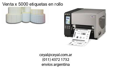 Venta x 5000 etiquetas en rollo