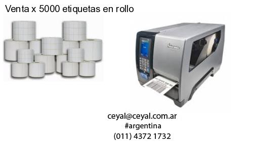 Venta x 5000 etiquetas en rollo