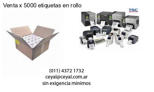 Venta x 5000 etiquetas en rollo
