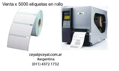 Venta x 5000 etiquetas en rollo