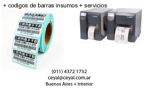   codigos de barras insumos   servicios