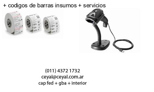 codigos de barras insumos servicios