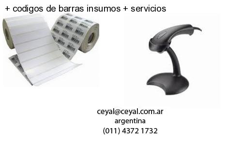   codigos de barras insumos   servicios
