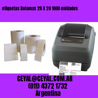 etiquetas Datamax 29 X 20 1000 unidades