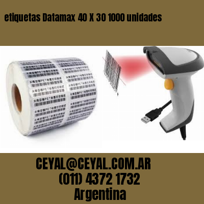 etiquetas Datamax 40 X 30 1000 unidades