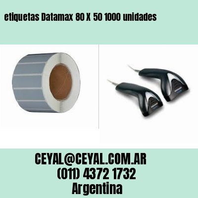 etiquetas Datamax 80 X 50 1000 unidades