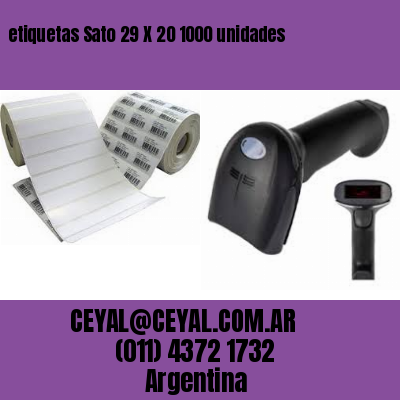 etiquetas Sato 29 X 20 1000 unidades