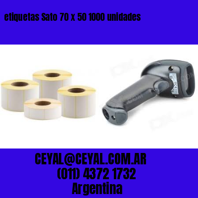 etiquetas Sato 70 x 50 1000 unidades