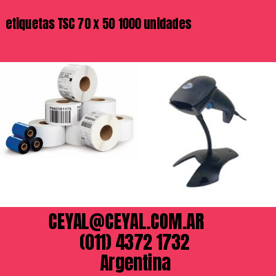 etiquetas TSC 70 x 50 1000 unidades