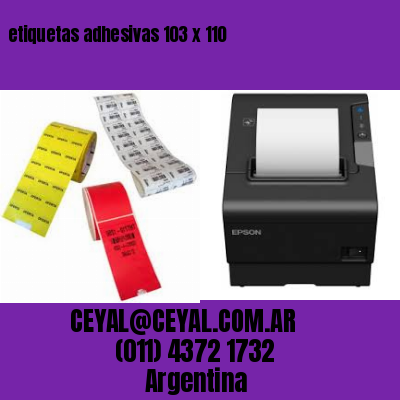 etiquetas adhesivas 103 x 110