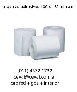 etiquetas adhesivas 106 x 173 mm x mm