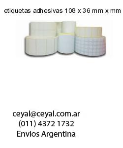 etiquetas adhesivas 108 x 36 mm x mm