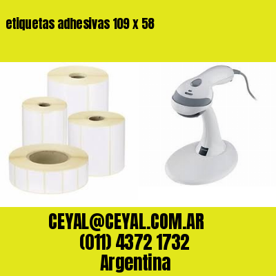 etiquetas adhesivas 109 x 58