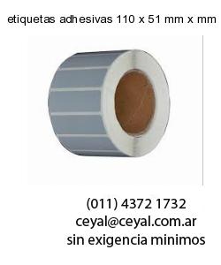 etiquetas adhesivas 110 x 51 mm x mm