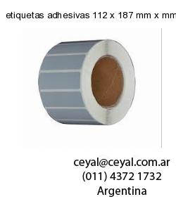 etiquetas adhesivas 112 x 187 mm x mm
