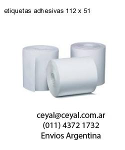 etiquetas adhesivas 112 x 51