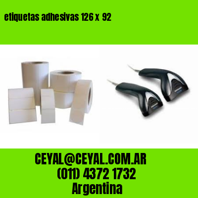 etiquetas adhesivas 126 x 92