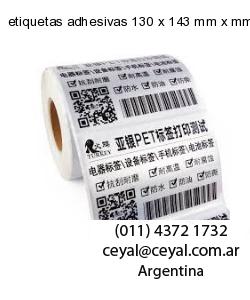 etiquetas adhesivas 130 x 143 mm x mm