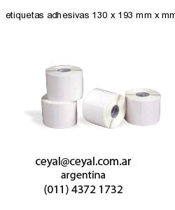 etiquetas adhesivas 130 x 193 mm x mm