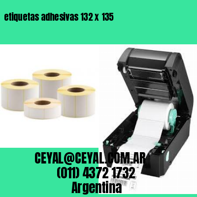 etiquetas adhesivas 132 x 135