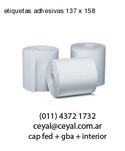 etiquetas adhesivas 137 x 158