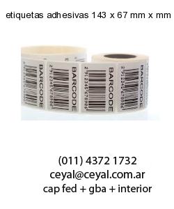 etiquetas adhesivas 143 x 67 mm x mm