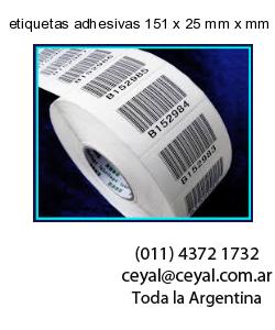 etiquetas adhesivas 151 x 25 mm x mm