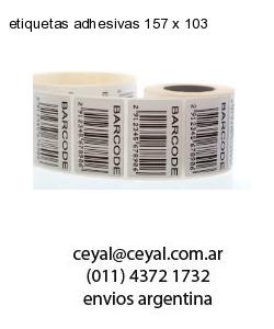 etiquetas adhesivas 157 x 103