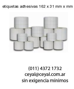 etiquetas adhesivas 162 x 31 mm x mm