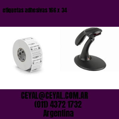 etiquetas adhesivas 166 x 34