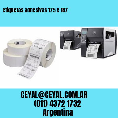 etiquetas adhesivas 175 x 187
