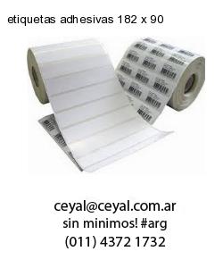 etiquetas adhesivas 182 x 90