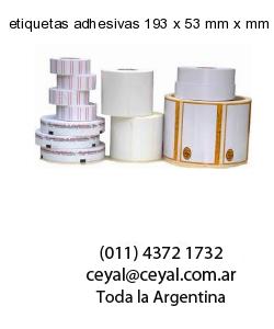 etiquetas adhesivas 193 x 53 mm x mm