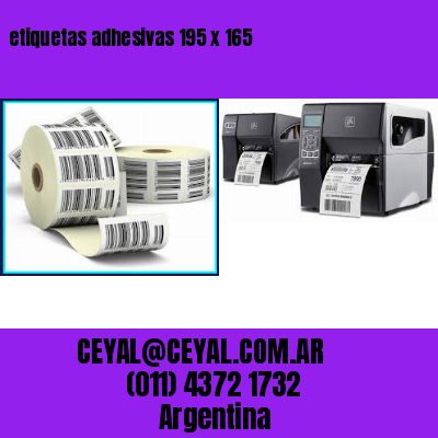 etiquetas adhesivas 195 x 165