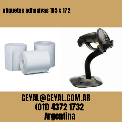 etiquetas adhesivas 195 x 172