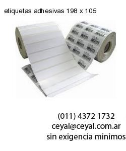 etiquetas adhesivas 198 x 105