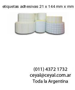 etiquetas adhesivas 21 x 144 mm x mm