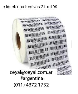 etiquetas adhesivas 21 x 199
