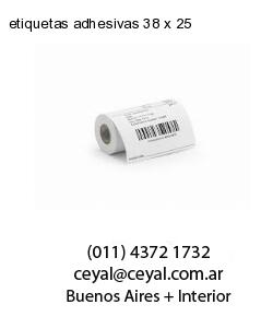 etiquetas adhesivas 38 x 25