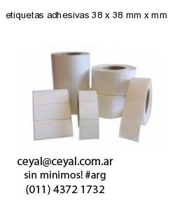 etiquetas adhesivas 38 x 38 mm x mm