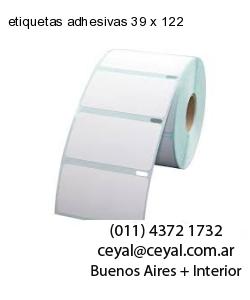 etiquetas adhesivas 39 x 122