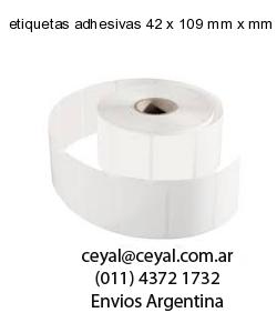 etiquetas adhesivas 42 x 109 mm x mm