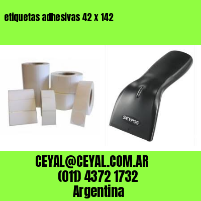 etiquetas adhesivas 42 x 142