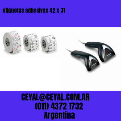 etiquetas adhesivas 42 x 31