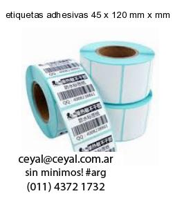etiquetas adhesivas 45 x 120 mm x mm