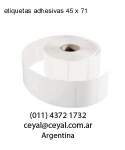 etiquetas adhesivas 45 x 71