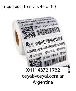 etiquetas adhesivas 46 x 180