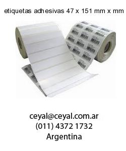 etiquetas adhesivas 47 x 151 mm x mm