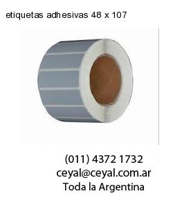 etiquetas adhesivas 48 x 107