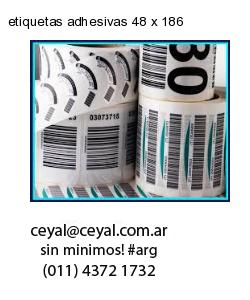 etiquetas adhesivas 48 x 186